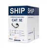 Кабель сетевой SHIP D146-P, Cat.5e, FTP, 30В, 4x2x1/0.51мм, РЕ, 305 м/б (Для внешней прокладки)