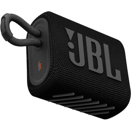 Беспроводная колонка JBL GO 3, 5.1 Bluetooth, 110Hz-20kHz, Waterproof IP67, 3.5 jack, USB-TypeC, Время работы 5ч, Черный [JBLGO3
