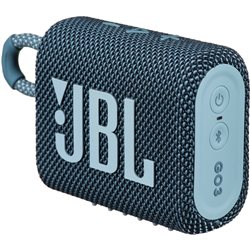 Беспроводная колонка JBL GO 3, 5.1 Bluetooth, 110Hz-20kHz, Waterproof IP67, 3.5 jack, USB-TypeC, Время работы 5ч, Голубой [JBLGO