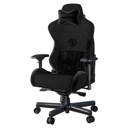 Gaming Chair AD12XLLA-01-B-F AndaSeat T-Pro II Premium BLACK 4D Armrest 65mm wheels Fabric