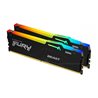 DDR5 16GB (2x8GB) PC-41600 (5200MHz) KINGSTON FURY BEAST RGB BLACK KF552C40BBAK2-16