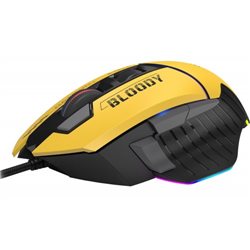 A4TECH BLOODY W95 MAX GAMING MOUSE 12000CPI SPORT LIME RGB EXTRA FIRE ACTIVE USB BLACK