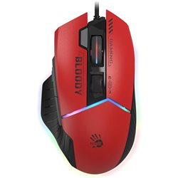 A4TECH BLOODY W95 MAX GAMING MOUSE 12000CPI SPORT RED RGB EXTRA FIRE ACTIVE USB BLACK