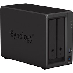 Сетевой накопитель (NAS) Synology DiskStation DS723+ AMD Ryzen R1600 (2.60-3.10GHz), 2GB DDR4, 2x3.5"/2.5" SATA, 2xM.2 2280 NVMe