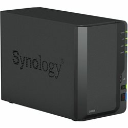 Сетевой накопитель (NAS) Synology DiskStation DS223 Realtek RTD1619B (1.70GHz), 2GB DDR4, 2x3.5"/2.5" SATA, RAID 0,1,JBOD,Synolo