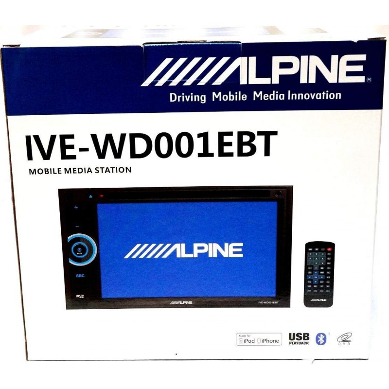 ALPINE WD-001EBT 2-din DVD 6.2" USB Блютуз
