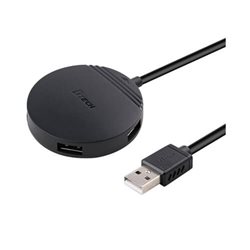 USB-HUB DTECH DT-3015 4-port 2,0 0.3m black