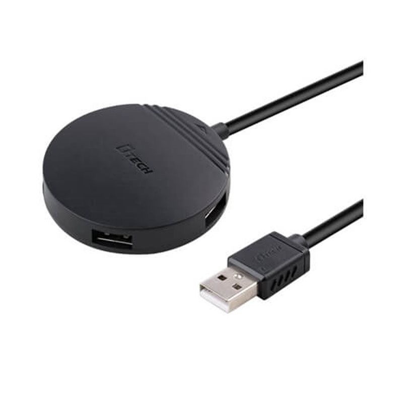 USB-HUB DTECH DT-3015 4-port 2,0 0.3m black
