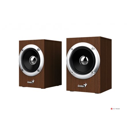 Звуковая система Genius SP-HF280 Wood, 3W x 2, 4ОМ, 100Hz-20KHz, 1,2 м, 3,5мм 31730028400