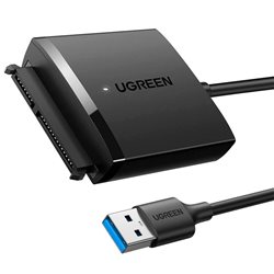 Внешний адаптер для накопителя UGREEN CM257 (USB-A 3.0 - SATA 2,5"/3,5") черный 60561