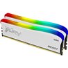 Оперативная память DDR4 16GB (2x8GB) PC-25600 (3200MHz) KINGSTON FURY BEAST WHITE RGB SE[ KF432C16BWAK2/16]