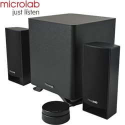 Акустическая система 2.1 Microlab M-600BT Black, RMS 40W (2x20W), Bluetooth 3.0, MiniJack 3.5mm, 2RCA, SNR 75dB