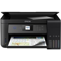 МФУ Epson L4160 (Printer-copier-scaner, A4, 33/15ppm (Black/Color), 69sec/photo, 64-256g/m2, 5760x1440dpi, 1200x2400 scaner, LCD