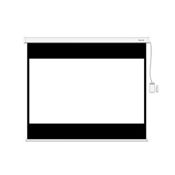 Экран моторизированный Deluxe DLS-ERC274х206W Настенный/потолочный, Рабочая поверхность 266x198 см., 4:3, Matt white, Белый