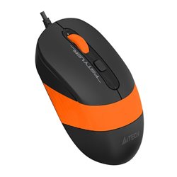 Мышь A4Tech Fstyler FM10, оптическая 1600dpi, USB, длина кабеля 1,5 метра, размер: 108х64х35мм., оранжевый