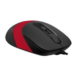 Мышь A4Tech Fstyler FM10, Оптическая 1600dpi, USB, Длина кабеля 1,5 метра, Размер: 108*64*35мм., Черно-красный