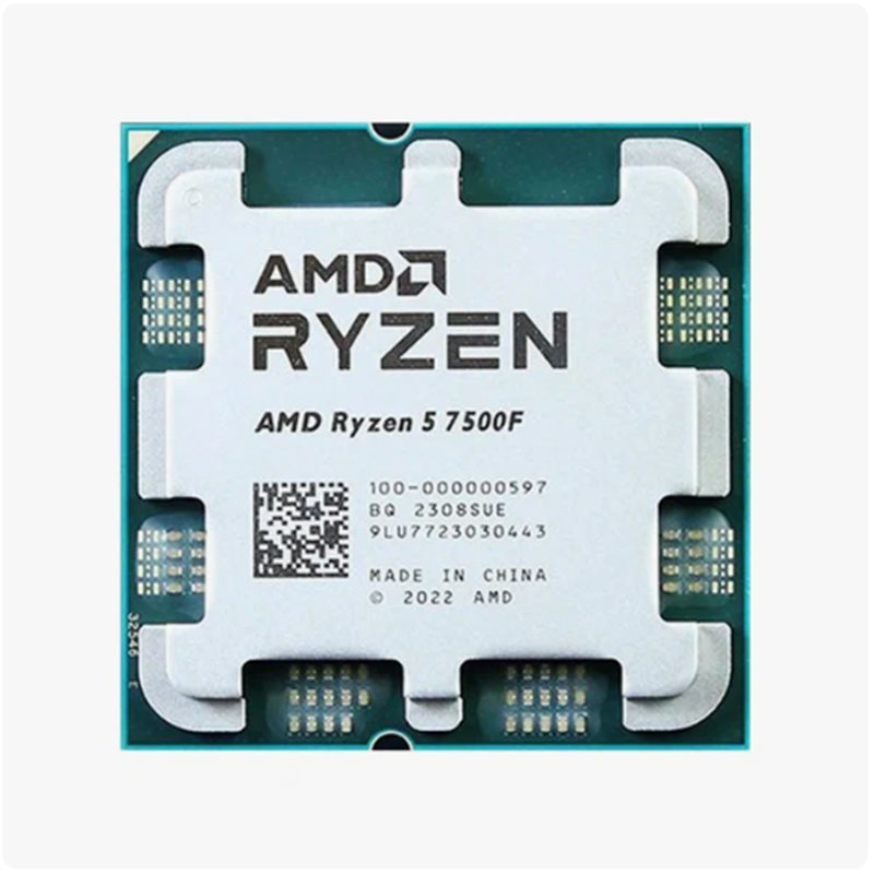 СPU AM5 AMD Ryzen 5 7500F / 3.7-5.0GHz, 32MB Cache-L3, No-Graphics, 6 Cores + 12 Threads, Tray