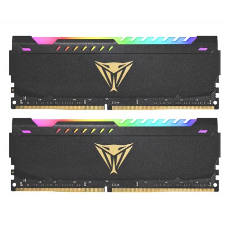 Оперативная память DDR4 16GB (2x8Gb) PC-28800 (3600MHz) Patriot Viper STEEL RGB CL20 [PVSR416G360C0K]