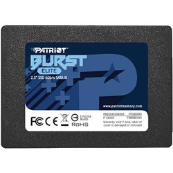 Твердотельный накопитель SSD 1920GB Patriot Burst Elite 2.5" SATA III TCL 3D, Read/Write up 450/320MB/s, 40000 IOPS [PBE192TS25S