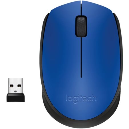 Беспроводная мышь Logitech M171, optical 1000dpi, 3btn, Blue, USB [910-004640]