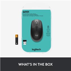 Беспроводная мышь Logitech M191 Full-size wireless mouse - MID GREY - 2.4GHZ [910-005922]