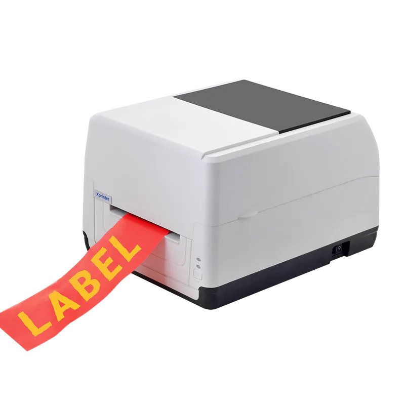 Xprinter XP-T451B 4inch direct and transfer thermal barcode printer USB+LAN, White, 127mm/s, EU plug