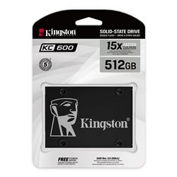 SSD KINGSTON KC600 512GB 3D TLC NAND 550/520MB/s  2,5"" SATAIII