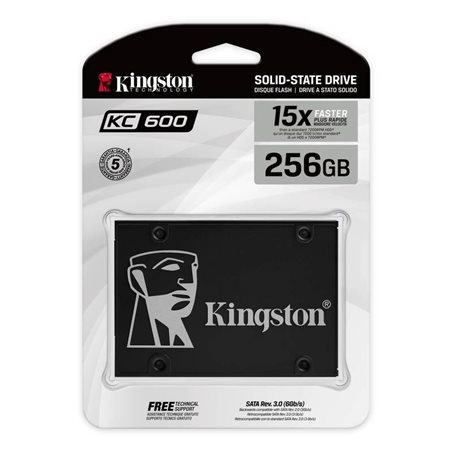 SSD KINGSTON KC600 256GB 3D TLC NAND 550/520MB/s  2,5"" SATAIII