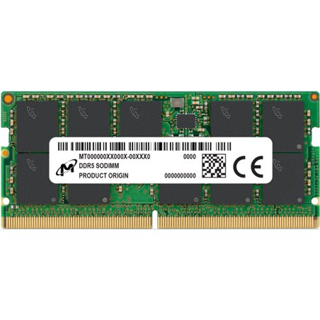 Память Micron 8GB DDR5 4800MHz (PC5-38400), SODIMM для ноутбука
