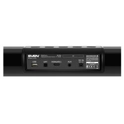 Саундбар SVEN SB-2150A черный RMS 180Вт(100+2×40), Optical, HDMI(ARC), AUX, USB, Bluetooth 10м, Пульт ДУ