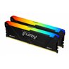 Оперативная память DDR4 64GB (2x32GB) PC-25600 (3200MHz) KINGSTON FURY BEAST RGB Black [KF432C16BB2AK2/64]