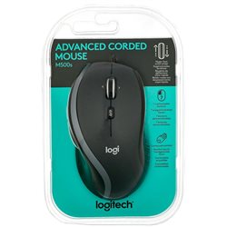 Мышь Logitech M500S, 4000dpi, USB, 7btn, Black [910-005784]