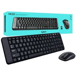 Беспроводная клавиатура + мышь Logitech Wireless Combo MK220 MK220 [920-003168]