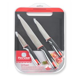 Набор из 3 ножей с разделочной доской Urban Rondell RD-1010
