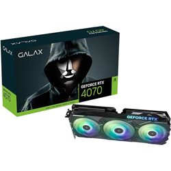 GALAX GeForce RTX 4070 EX GAMER 1-Click OC 12GB GDDR6X 192bit 2550Mhz/21000Mhz RGB TRIPPLE Fan HDMI 3xDisplayPort [47NOM7MD7JEG]