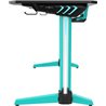 Gaming Desk AD-D-1200-12-BSV-L AndaSeat Basics BLACK/GREEN Mouse pad,Carbon Fiber Tabletop RGB