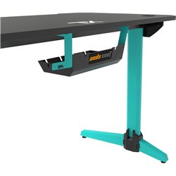 Gaming Desk AD-D-1200-12-BSV-L AndaSeat Basics BLACK/GREEN Mouse pad,Carbon Fiber Tabletop RGB