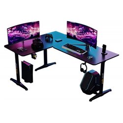 Gaming Desk AD-D-PT-1600-01-B AndaSeat Wind Seeker BLACK Carbon Fiber Texture Tabletop
