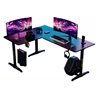 Gaming Desk AD-D-PT-1600-01-B AndaSeat Wind Seeker BLACK Carbon Fiber Texture Tabletop