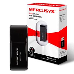 USB-адаптер Mercusys MW300UM, Беспроводной, 300M, USB