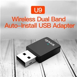 Wireless Adapter Tenda U9 AC650 Dualband up to 438Mbps Wireless USB Adapter