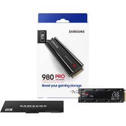 Твердотельный накопитель SSD 1TB Samsung 980 PRO with Heatsink MZ-V8P1T0CW, M.2 2280 PCIe 4.0 x4 NVMe 1.3, Read/Write up to 7000