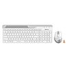 Беспроводная клавиатура+мышь A4tech Fstyler FB2535C-Icy White v2, Fn, BT2.4 ГГц+USB, 2400 dpi, 10 м, перезаряжаемая мышь