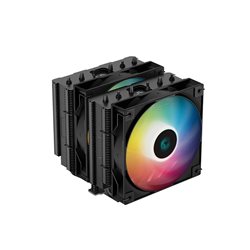 CPU cooler DEEPCOOL AG620 LGA115*/1700/1200/20*/AMD 2x120mm Black PWM  fan,300-1850rpm,6HP