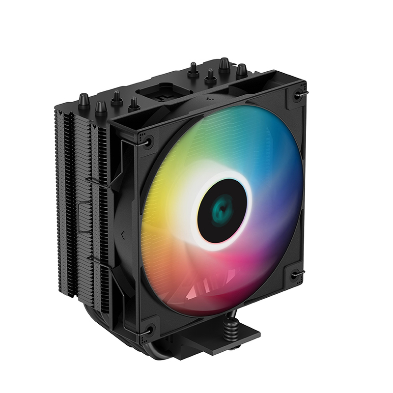 CPU cooler DEEPCOOL AG400 ARGB BLACK LGA115*/1700/1200/AMD 120mm PWM  fan,300-1850rpm,4HP