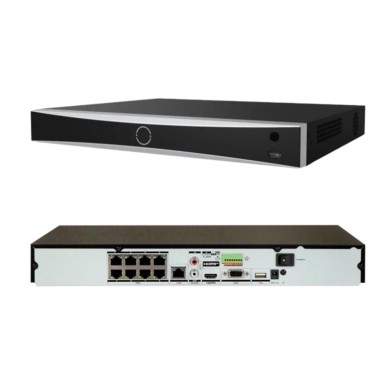 NVR HIKVISION DS-7608NXI-K2(O-STD)(80mbps,4 IP,2ch/12 MP,3ch/8MP,12ch/1080P,1HDD upto 10TB,H.265)