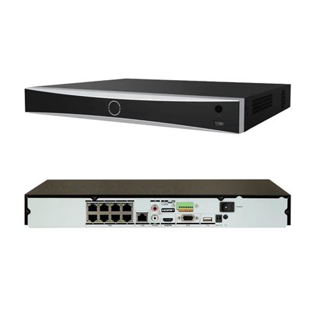 NVR HIKVISION DS-7608NXI-K2(O-STD)(80mbps,4 IP,2ch/12 MP,3ch/8MP,12ch/1080P,1HDD upto 10TB,H.265)