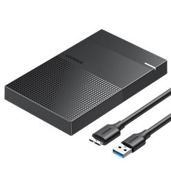 Корпус UGREEN CM471 30725, внешний для HDD/SSD 2.5", кабель Micro-B to USB 3.0
