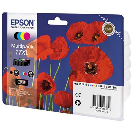 Набор картриджей Epson C13T17164A10 XL (XP33/103/203/207/303/306/406) 450p Набор картриджей Epson C13T17164A10 XL (XP33/103/203/207/303/306/406) 450p