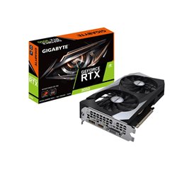 Видеокарта RTX 3050 GIGABYTE GeForce RTX 3050 WINDFORCE OC 6GB GDDR6, Engine clock 1477MHz, Memory clock 14000MHz, 96Bit, 2xDP, 